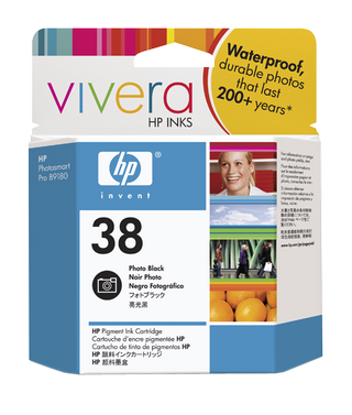 Obrzek - HP 38 ern fotografick pigmentov inkoustov kazeta sinkoustem Vivera