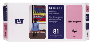 Obrzek - HP 81 Svtl purpurov tiskov hlava aisti tiskovch hlav Dye