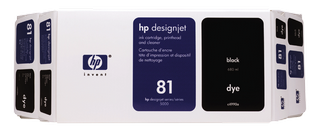 Obrzek - HP 81 ern sada Dye Value Packtiskov hlava ainkoustov kazeta, 680ml