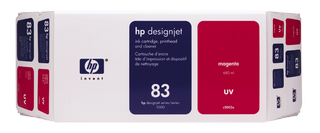 Obrzek - HP 83 Purpurov sada UV Value Packtiskov hlava ainkoustov kazeta, 680ml