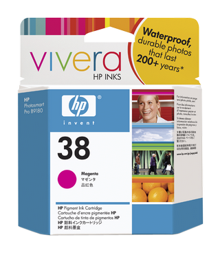 Obrzek - HP 38 Purpurov pigmentov inkoustov kazeta sinkoustem Vivera
