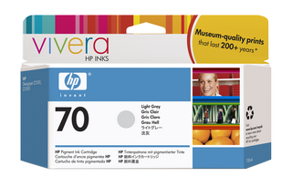 Obrzek - HP 70 Svtl ed inkoustov kazeta, 130 ml, sinkoustem Vivera
