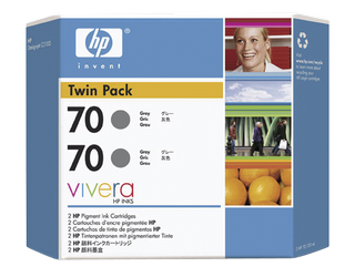 Obrzek - HP 70 ed inkoustov kazeta, 130 ml, s inkoustem Vivera, dvojit balen