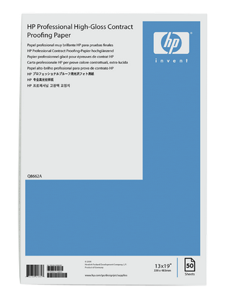 Obrzek - HP Professional High-gloss Contract Proofing Paper 200 g/m?-A3+/330 mm x 483 mm-50 sheets