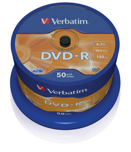 Obrzek - DVD-R Verbatim 4,7GB,50-Spindle,43548,50pk